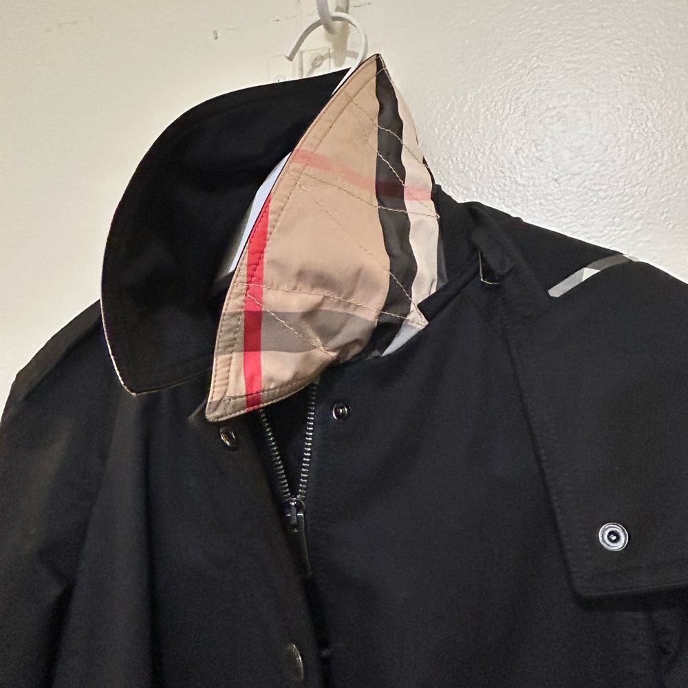 NWT Burberry Brit Bowpark Black Raincoat US 4 - Picture 5 of 9